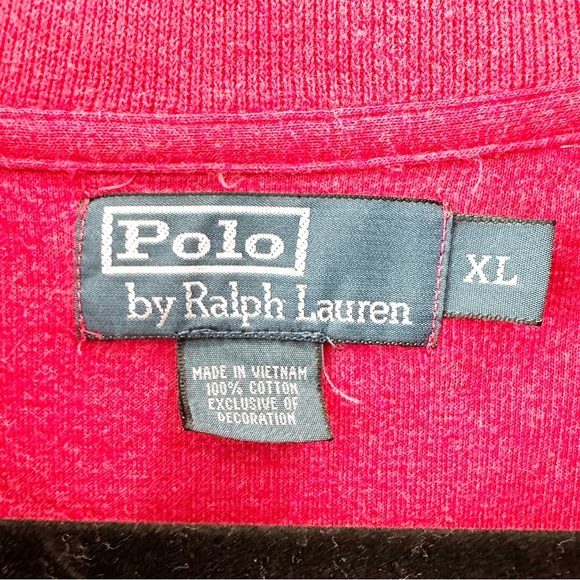 RALPH LAUREN POLO | Red Sweater Jacket Size XL - Picture 6 of 7